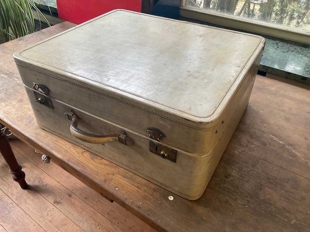 Vintage reiskoffer - afbeelding 4 van  4