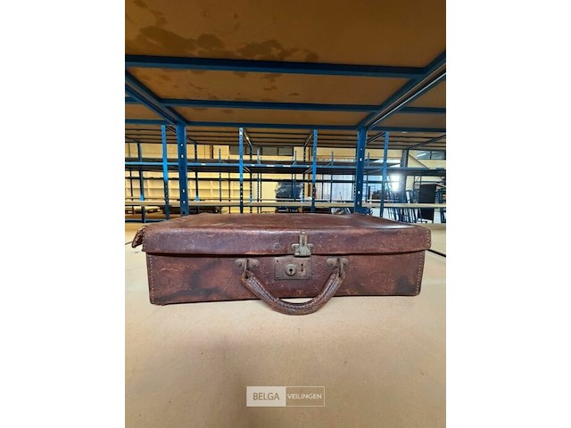 Vintage reiskoffer - afbeelding 1 van  2