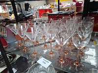 Vintage roséglazen - afbeelding 1 van  2