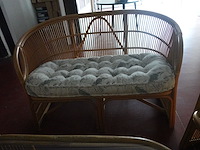 Vintage rotan set - afbeelding 2 van  4
