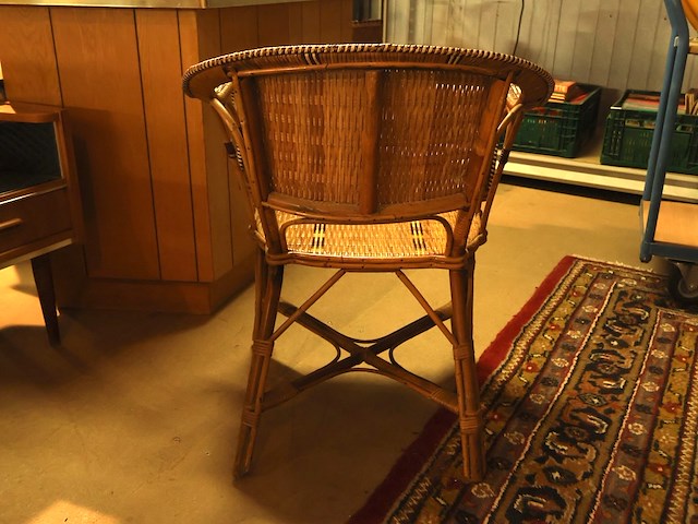 Vintage rotanstoel - afbeelding 4 van  6