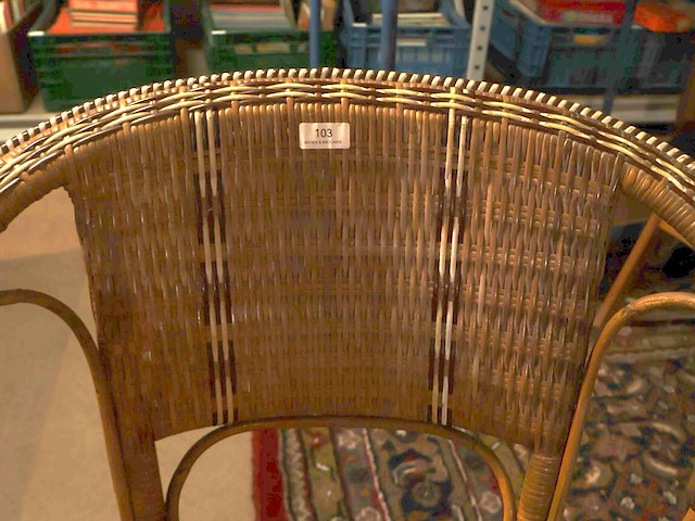 Vintage rotanstoel - afbeelding 6 van  6