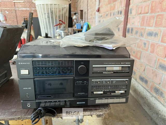 Vintage sanyo gxt200 stereoketen - afbeelding 1 van  6