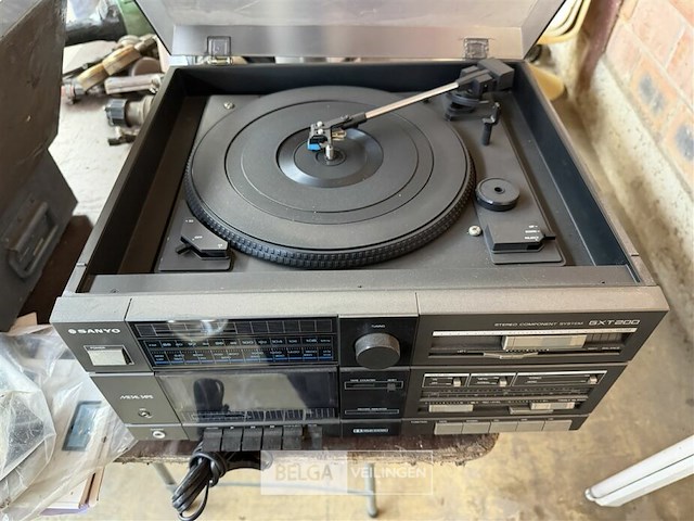 Vintage sanyo gxt200 stereoketen - afbeelding 2 van  6