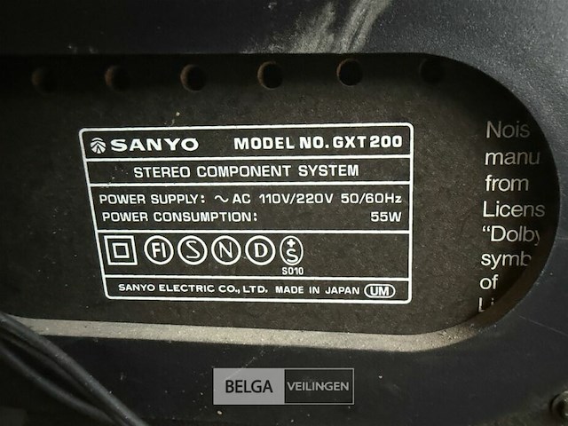 Vintage sanyo gxt200 stereoketen - afbeelding 5 van  6