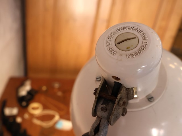 Vintage schaarlamp dreesden - afbeelding 3 van  7