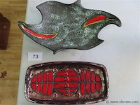 Vintage schalen 2 stuks - afbeelding 1 van  7
