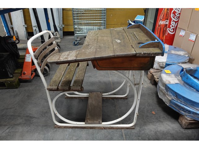 Vintage schoolbank - afbeelding 3 van  5