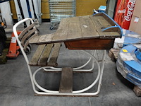 Vintage schoolbank - afbeelding 3 van  5