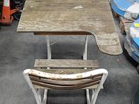 Vintage schoolbank - afbeelding 5 van  5