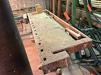 Vintage schrijnwerkerstafel - afbeelding 5 van  5