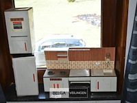 Vintage speelgoedkeukentje - afbeelding 1 van  4