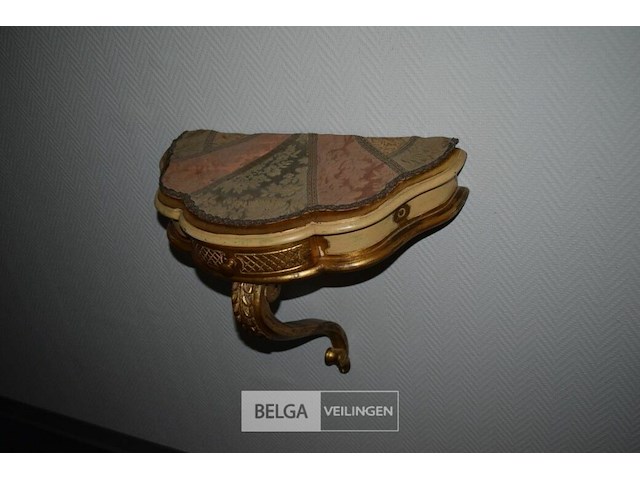 Vintage spiegel en lampje - afbeelding 2 van  2