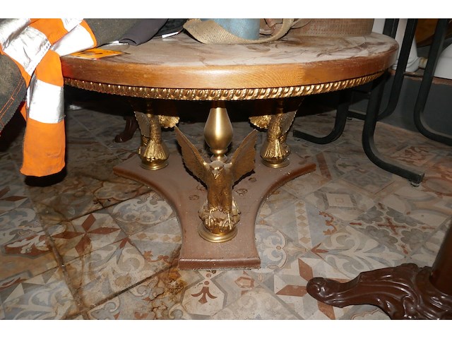 Vintage spiegel + salontafel - afbeelding 3 van  5