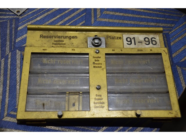 Vintage spoorwegreserveringssysteem - afbeelding 1 van  2