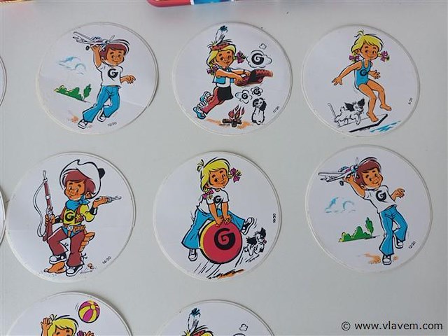 Vintage stickers. 26 stuks - afbeelding 2 van  5