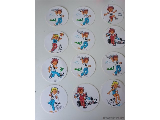 Vintage stickers. 26 stuks - afbeelding 4 van  5