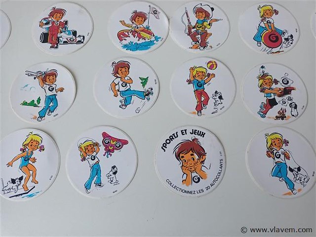 Vintage stickers. 26 stuks - afbeelding 5 van  5