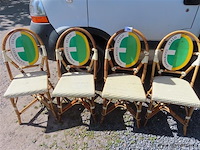 Vintage stoelen, 4 stuks, gaspanucci italo ecc antwerpen