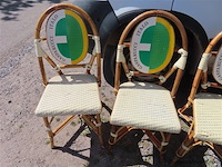 Vintage stoelen, 4 stuks, gaspanucci italo ecc antwerpen - afbeelding 3 van  4