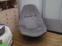 Vintage stoffen stoel - afbeelding 1 van  3
