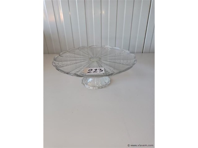 Vintage taartschaal - afbeelding 1 van  3