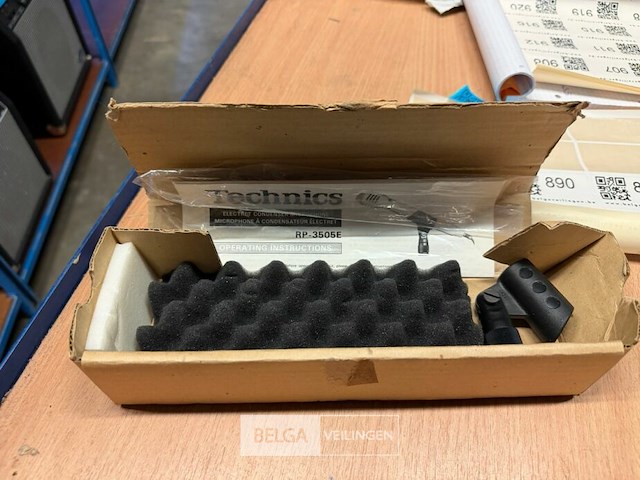 Vintage technics rp-3505e electret condensatormicrofoon. - afbeelding 3 van  3
