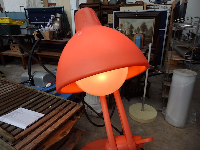 Vintage terraslamp hoogte 1m50cm malummel - afbeelding 2 van  5