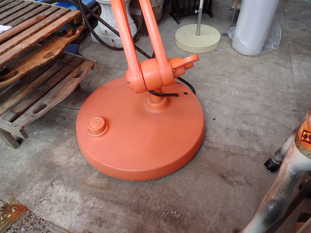 Vintage terraslamp hoogte 1m50cm malummel - afbeelding 3 van  5