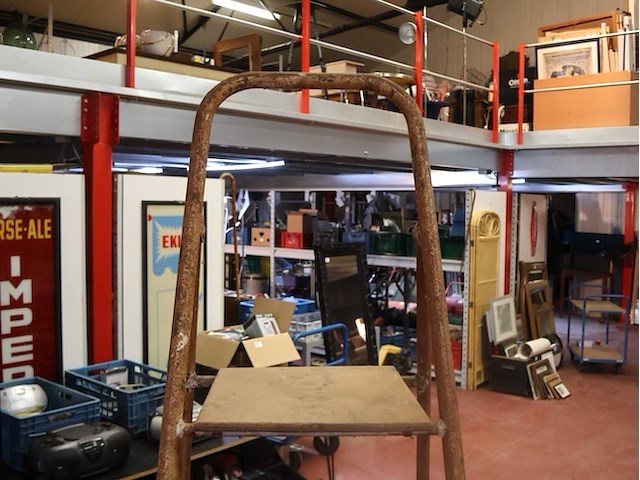 Vintage trapladder - afbeelding 3 van  3