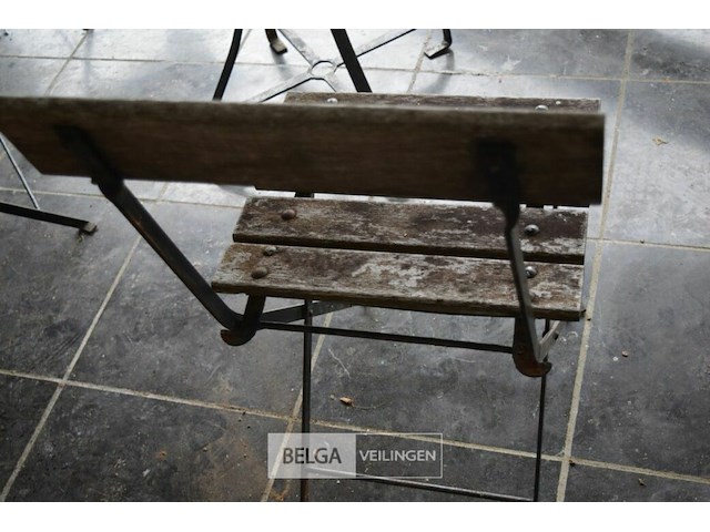 Vintage tuinset, bank en tafeltje - afbeelding 3 van  4