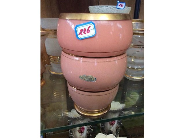 Vintage vaas ( booms glas ) - afbeelding 1 van  2