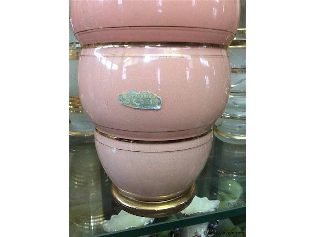 Vintage vaas ( booms glas ) - afbeelding 2 van  2