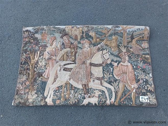 Vintage wandtapijt - afbeelding 1 van  4