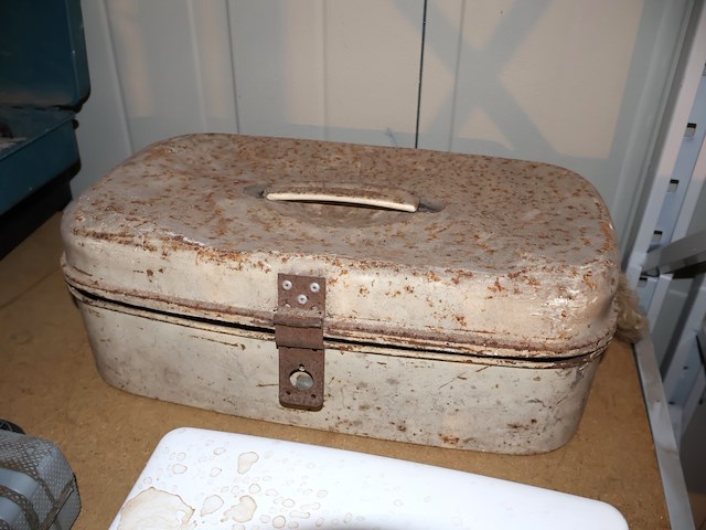 Vintage werkkoffer - afbeelding 3 van  3