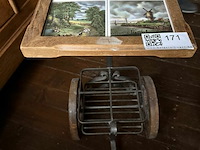 Vintage wijnrekje op wielen - afbeelding 1 van  3