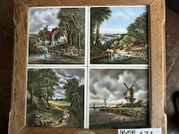 Vintage wijnrekje op wielen - afbeelding 3 van  3