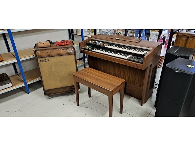 Vintage yamaha bk-5c (1977) en craaft bv 2000 amplispeaker - afbeelding 1 van  2