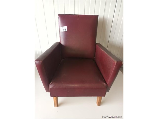 Vintage zetel voor kinderen - afbeelding 1 van  5