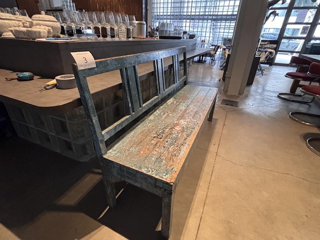 Vintage zitbank - afbeelding 2 van  3