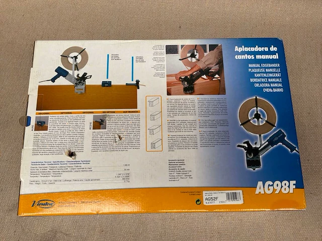 Virutex ag98f draagbare kantenverlijmer - afbeelding 3 van  4