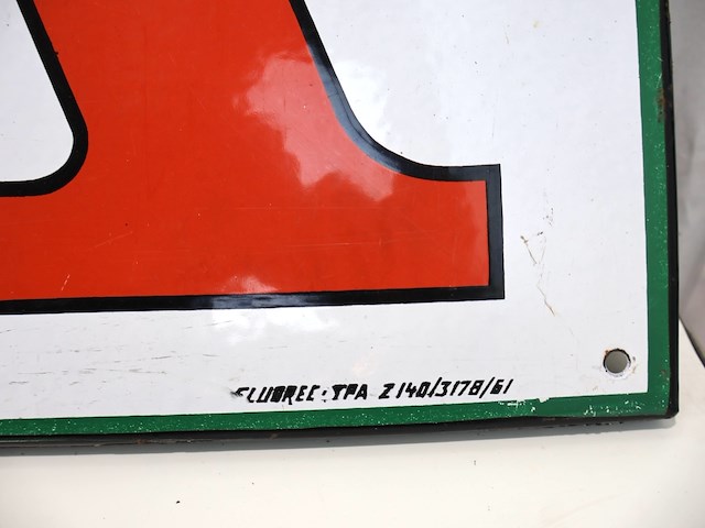 Visa emaille bord - afbeelding 5 van  6