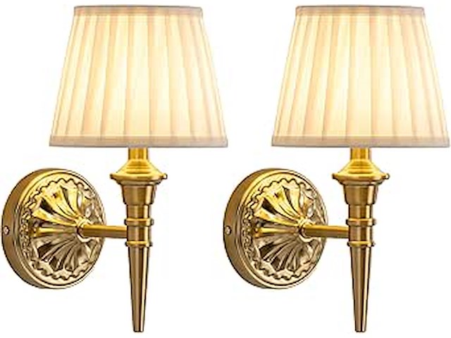 Visdanfo batterijwandlamp (2 stuks) - afbeelding 1 van  4