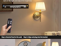 Visdanfo batterijwandlamp (2 stuks) - afbeelding 4 van  4