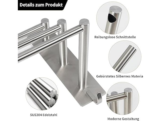 Vista sus304 handdoekenhouder - afbeelding 3 van  4