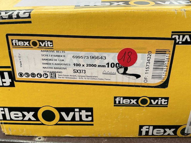 Vit p 100 schuur band (18x) - afbeelding 2 van  2