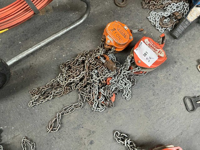 Vital / hadef kettingtakel (2x) - afbeelding 1 van  3