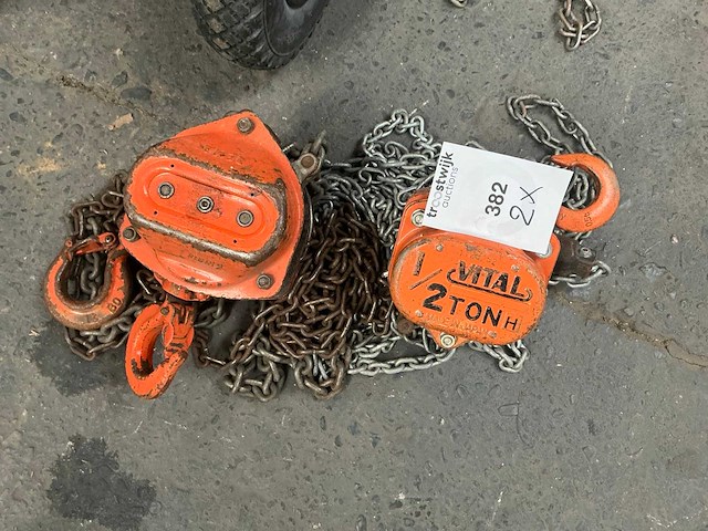 Vital / hadef kettingtakel (2x) - afbeelding 1 van  3