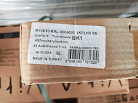Vitra antraciet 10x10 cm mozaïek tegel 25 m² - afbeelding 4 van  4
