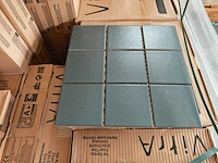 Vitra antraciet 10x10 cm mozaïek tegel 25 m² - afbeelding 1 van  6